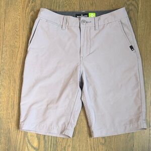 Quiksilver Amphibious Light Gray Flat Front Shorts